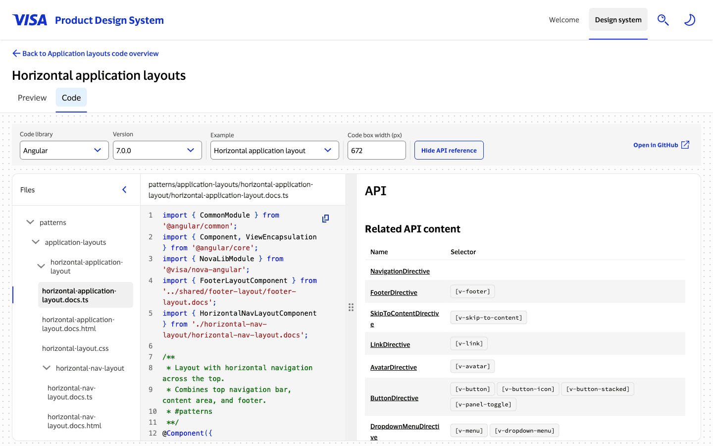 The drag handle between the code panel and API reference being dragged to resize the split